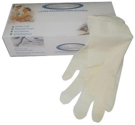 Latex Examination Gloves, Size : 9 Inches