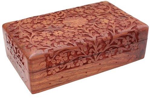 Wooden Jewelry Box, Size : 8x5x2 Inch