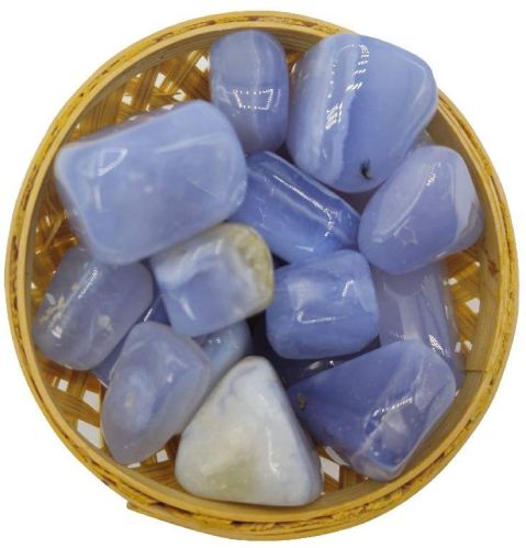 Blue Lace Agate Tumbled Stone