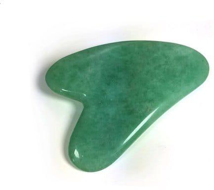 Green Jade Gua Sha, Gemstone Size : 15-40mm