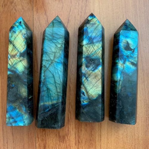 Polished Natural Stone Labradorite Massage Wands, Size : 0-25mm