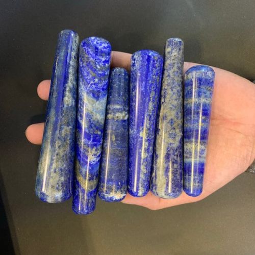 Lapis Lazuli Healing Smooth Massage Wand, For Making Jewellery, Feature : Attractive, Optimum Finishing