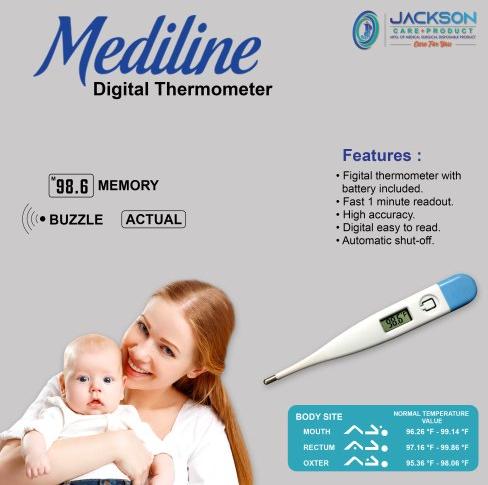 Plastic Digital Thermometer, Color : White
