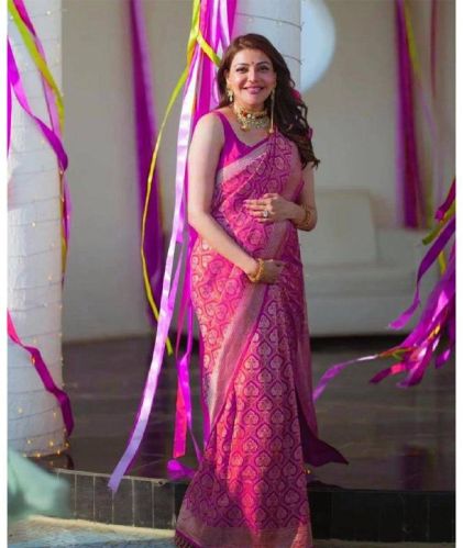 Unstitched Soft Silk Saree, For Easy Wash, Age Group : Adults