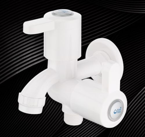 25105 2 In 1 Bib Cock With Flange