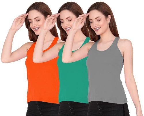 The Blazze Cotton Plain \Ladies Spaghetti Tops, Technics : Machine Made