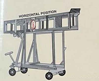 Polished Metal Tiltable Telescopic Tower Ladder, For Industrial, Feature : Durable, Fine Finishing