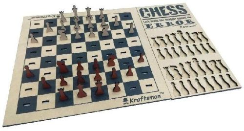 Wooden Chess & Checkers Combo Board Game