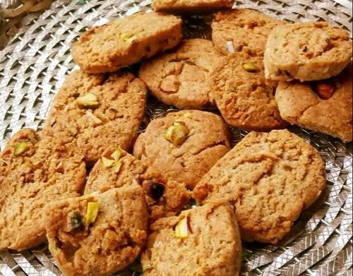 Pista Atta Biscuit, Packaging Type : Plastic Bag