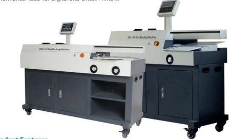 Paper Book Binding Machine, Voltage : AC220V+-10%50Hz 1.5KW