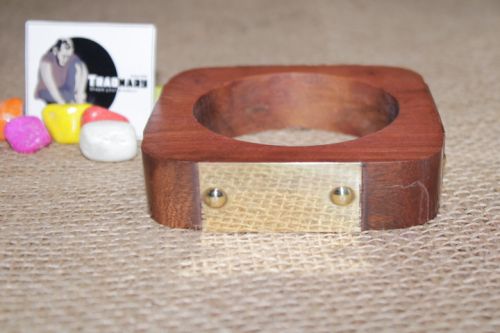 Antique Square Wooden Brass Strip Bangles, Style : Jewellery