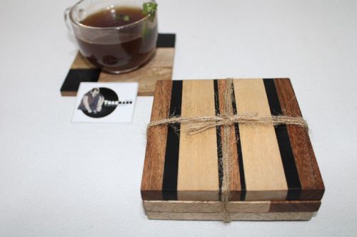 Joined Wood Table Coaster From Tradnary, For Decoration Use, Hotel Use, Restaurant Use, Tableware