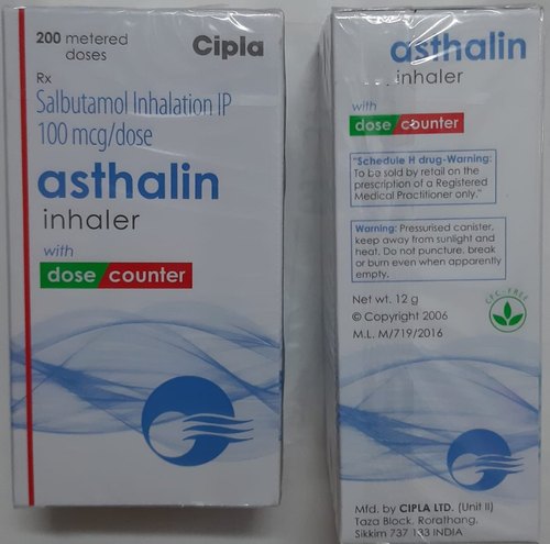 Asthalin Inhaler, For Asthma, Age Group : 0-6 Yrs, 13-30 Yrs, 30-50 Yrs, 50-70 Yrs