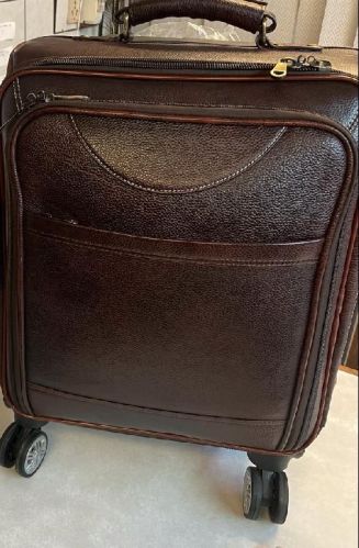 Ndm Leather Trolley 4 Wheel