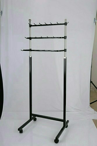 Stainless Steel Belt Hanging Stand, Color : Black