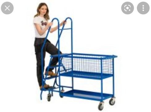 Polished Metal Warehouse Trolley, Style : Modern