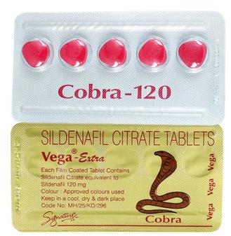 Cobra 120 Mg Tablets, Purity : 98%