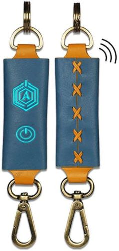 Arista Vault High Quality Leather Blue Smart Bag Tag