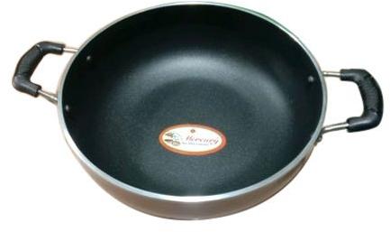 SS Aluminium Non Stick Kadai, Size : 280 Mm
