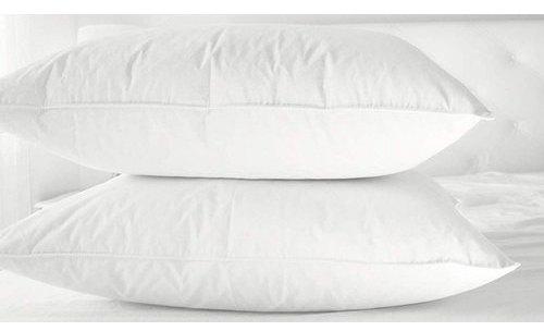 50-150g Plain White Fiber Pillow, Shape : Rectangular