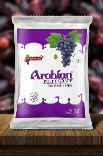 Arabian Pulpy Grape Juice 2.5liters, Packaging Type : Pouches