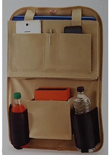 Faux Leather Car Back Seat Organizer