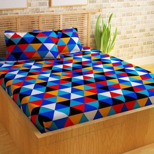 Cotton Double Bed Sheet, For Home, Feature : Anti Shrink, Anti Wrinkle