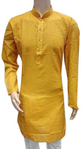 Plain Cotton Mens Kurta, Size : XL, XXL