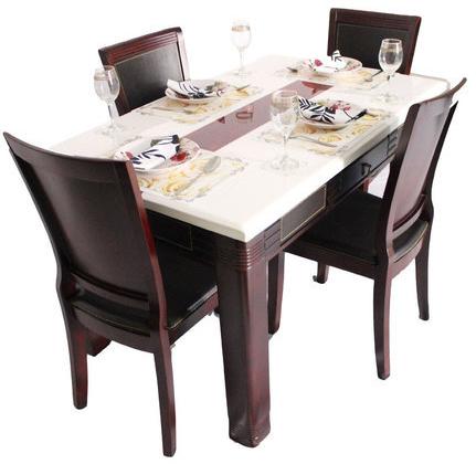 4 Seater Marble Dining Sets, For Home, Restaurant