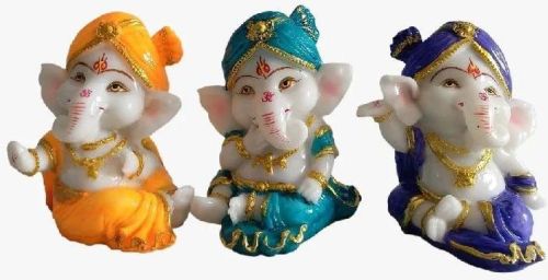 Ceramic Lord Ganesha Statue Set