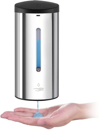 Polished Stainless Steel Automatic Sensor Soap Dispenser, Voltage : DC 9V