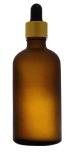 100ml Amber Frosted Glass Dropper Bottle, For Cosmetic, Perfume