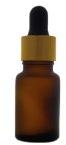 Round 10ml Amber Frosted Glass Dropper Bottle, For Cosmetic, Feature : Eco Friendly