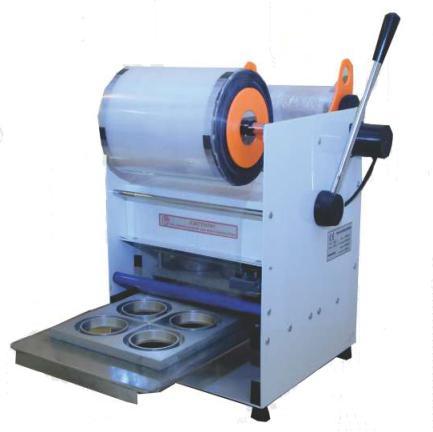 Semi Automatic Stainless Steel Electric 4 Cups Sealing Machine, For Industrial Use, Voltage : 220V