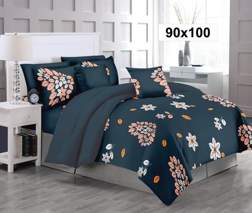 Glace Cotton Bed Sheet, Size : 90 X 100 Inch