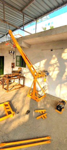 Electric Mini Crane, Color : Yellow