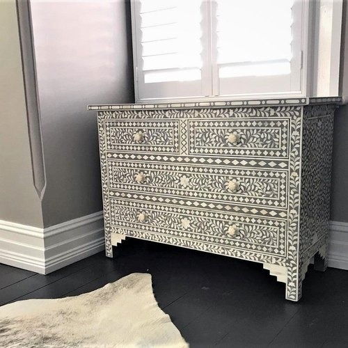 Bone Inlay Chest Of Drawers, For Home