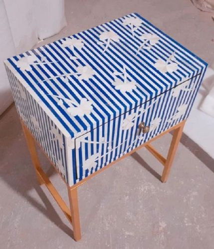 Mother Of Pearl Nightstand Table, Certification : ISO 9001:2015 Certified