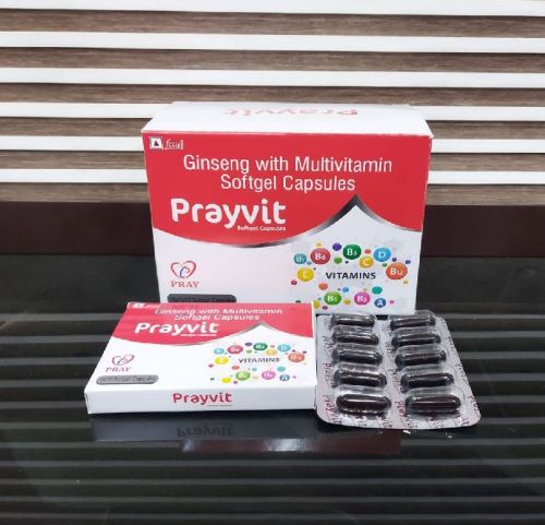 Ginseng With Multivitamin Softgel Capsules, Grade Standard : Pharm Grade