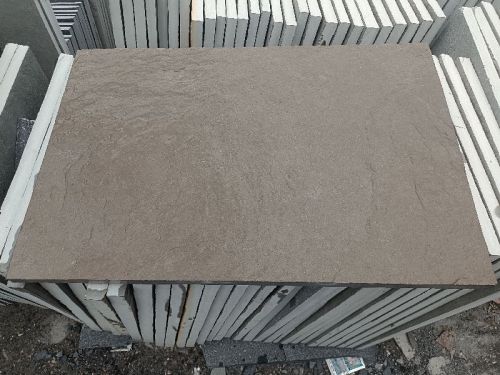 Kurnool Grey Dark Brown Ledhar Finishing