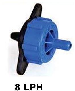 Round PVC 8 LPH Agriculture Dripper, Feature : Durable, Easy To Fit, High Strength