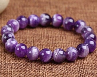 Polished Plain Amethyst Bracelet, Gender : Mens, Women