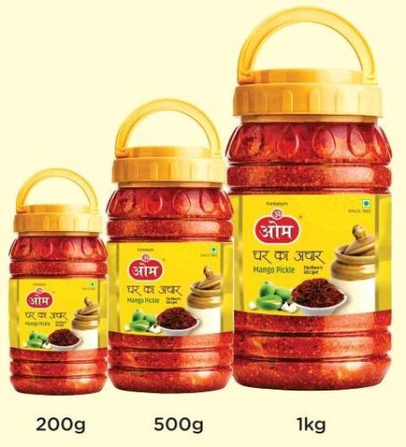 Om Mango Pickle, Packaging Type : 1kg, 500gm, 200 Gm