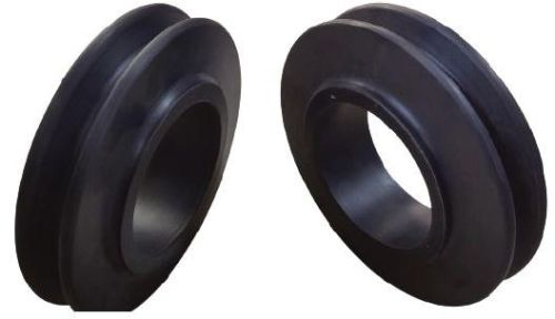 Round Polished Nitrile Rubber Boomer Pulley Hose Drum, Color : Black