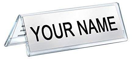 Multi Shapes Acrylic Desktop Name Plate
