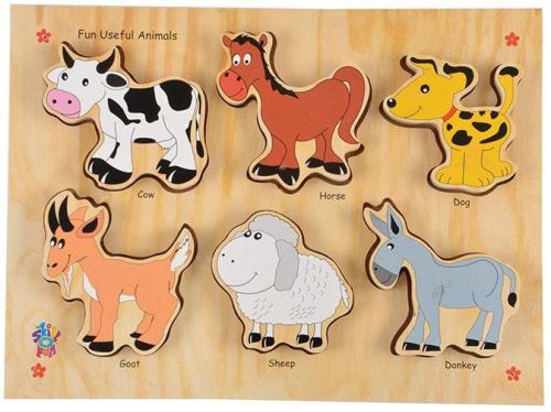 Fun Raised Identification Trays - Useful Animals