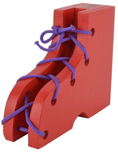 Thread Solid Lacing Shoe, Size : 145x130x42mm