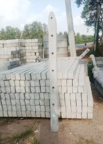 Rectangular Cement Poles, Size : Standard