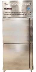 Rectangular Polished Two Door Steel Refrigerator, Color : Gray