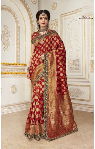 Embroidered Zardozi Sarees, Feature : Anti-Wrinkle, Comfortable, Easily Washable, Impeccable Finish